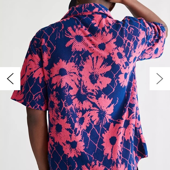 UO Quinn Jacquard Shirt NWT Small - Picture 3 of 4